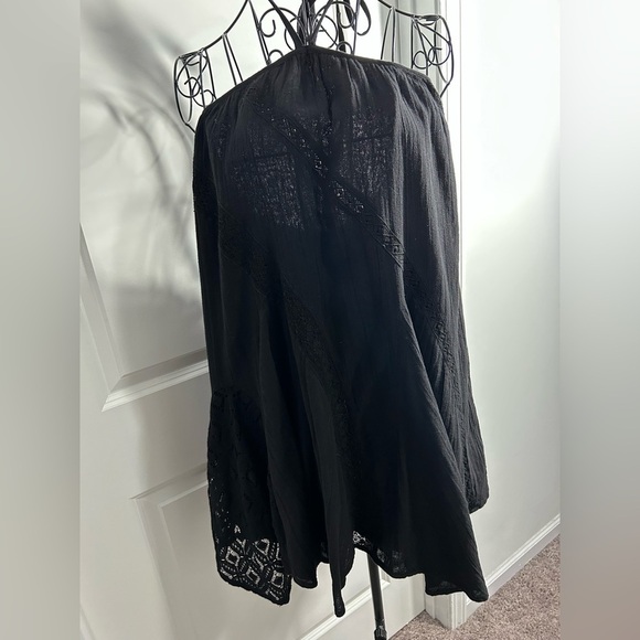 Free People Black Strapless Dress